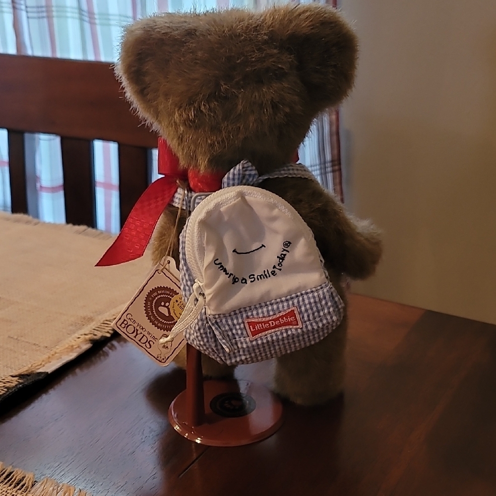 Little Debbie BOYDS bear collectible with stand. - Picture 3 of 5